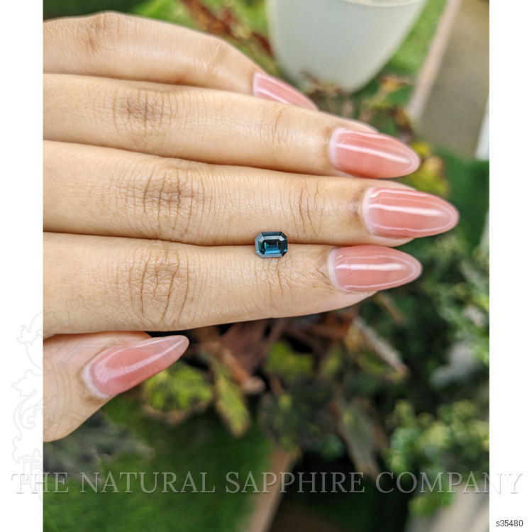 0.68 Ct. Greenish Blue Sapphire from Madagascar