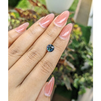 1.45 Ct. Greenish Blue Sapphire from Madagascar Life Style