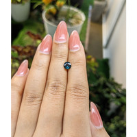 0.81 Ct. Greenish Blue Sapphire from Madagascar Life Style