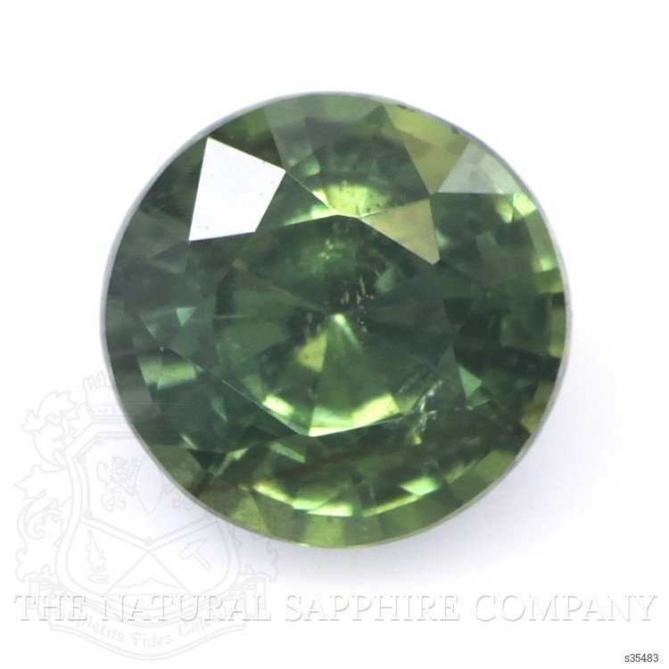 0.75 Ct. Yellowish Green Sapphire from Madagascar
