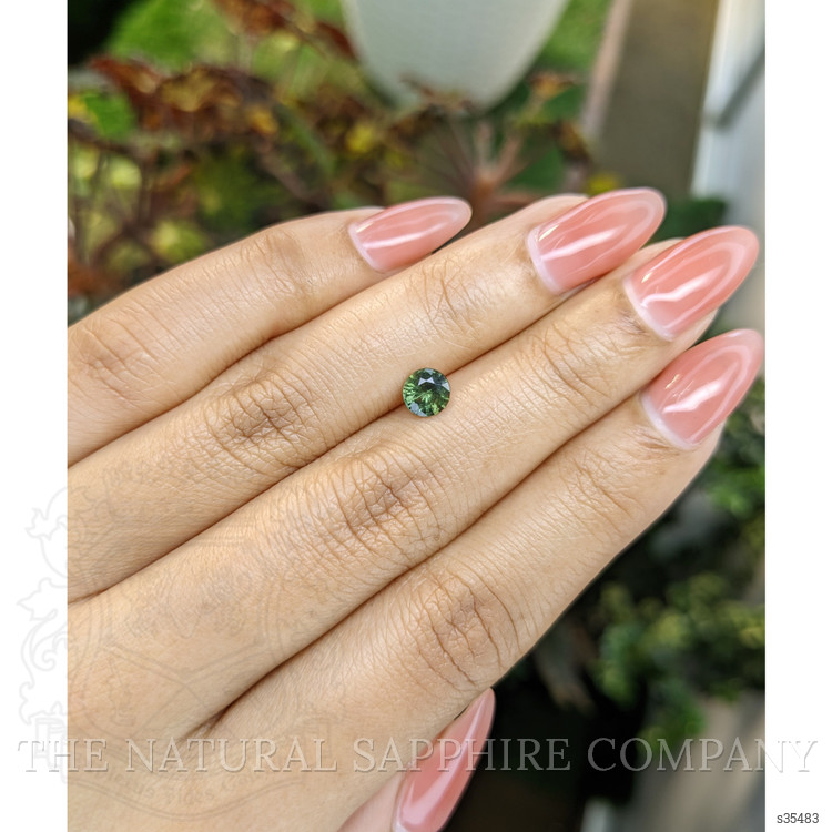 0.75 Ct. Yellowish Green Sapphire from Madagascar