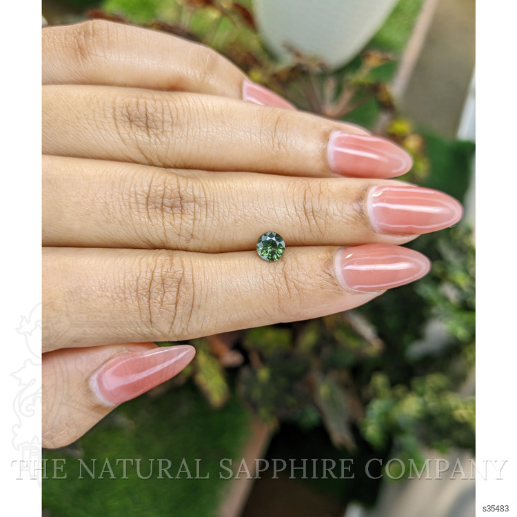 0.75 Ct. Yellowish Green Sapphire from Madagascar