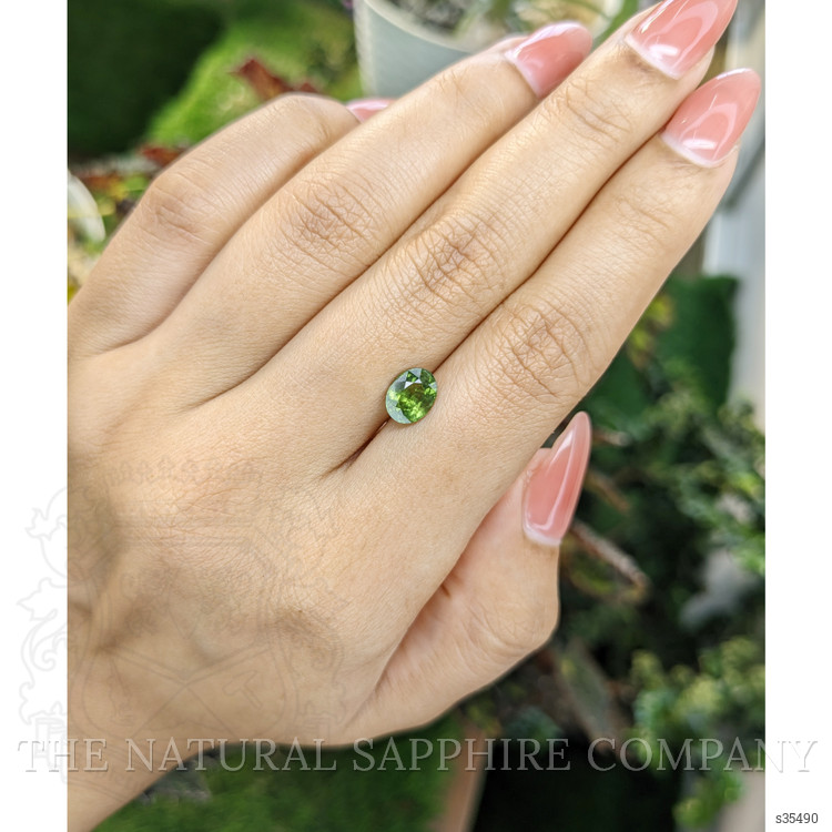 1.53 Ct. Yellowish Green Sapphire from Madagascar