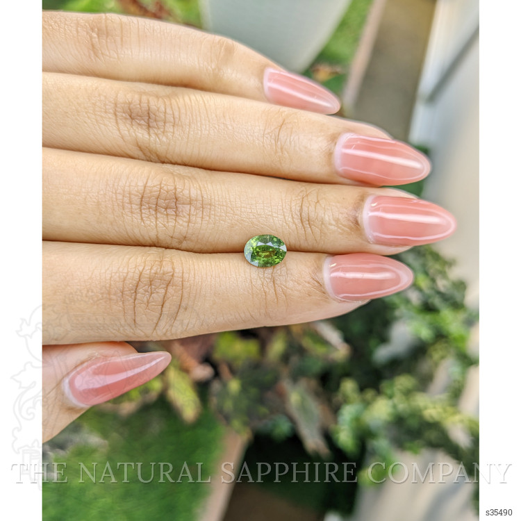1.53 Ct. Yellowish Green Sapphire from Madagascar