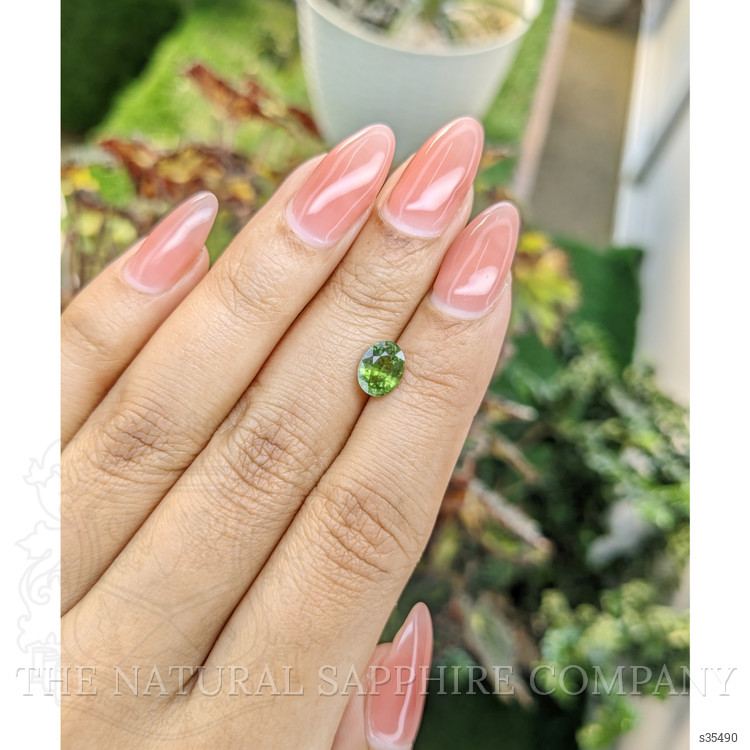 1.53 Ct. Yellowish Green Sapphire from Madagascar