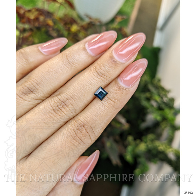 0.88 Ct. Greenish Blue Sapphire from Madagascar