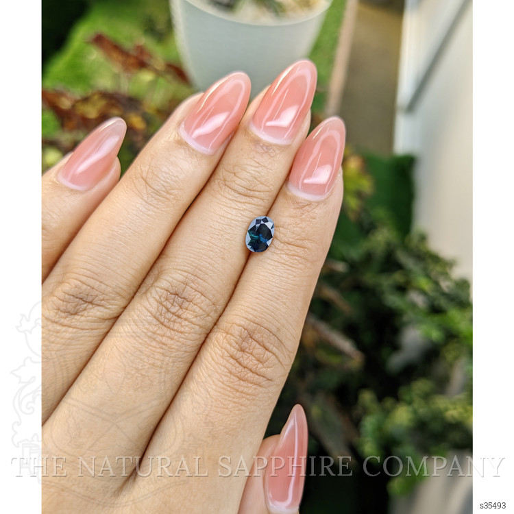 1.21 Ct. Greenish Blue Sapphire from Madagascar