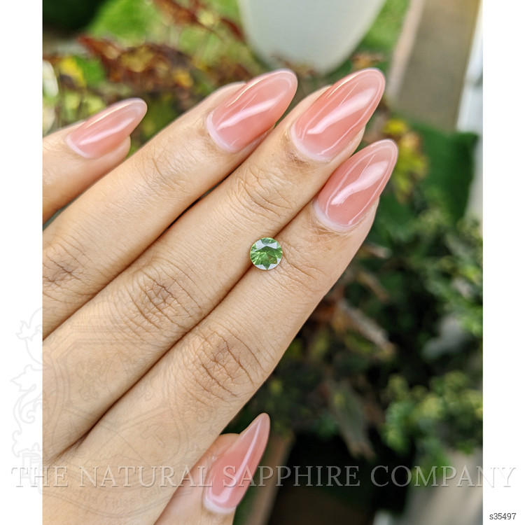 0.72 Ct. Green Sapphire from Madagascar