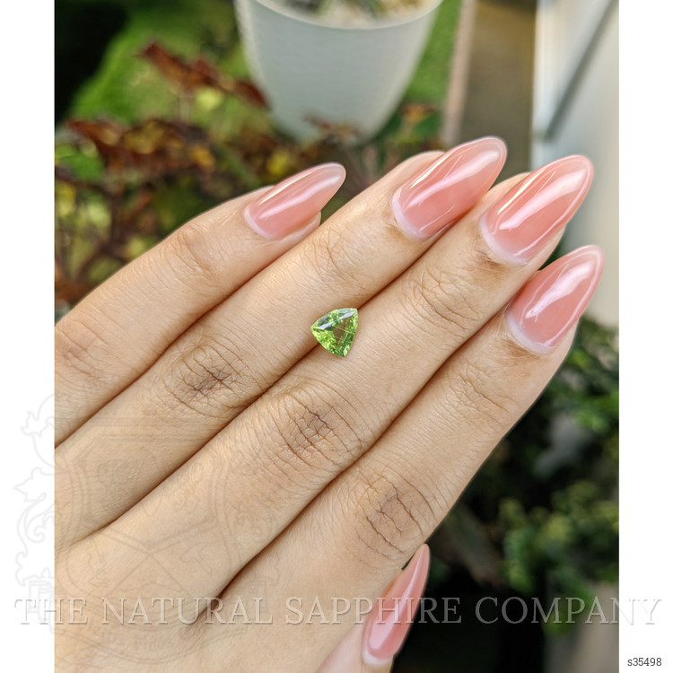 1.21 Ct. Yellowish Green Sapphire from Madagascar