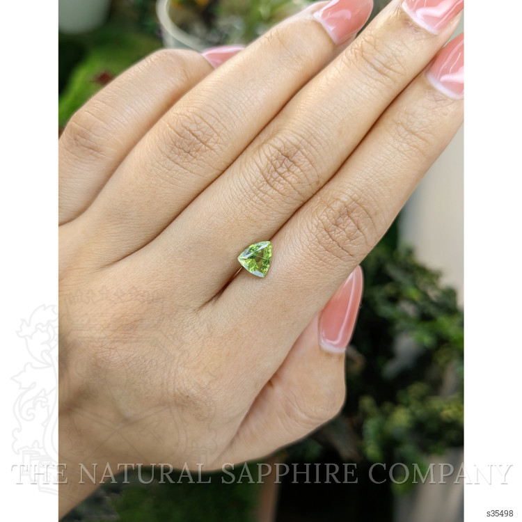 1.21 Ct. Yellowish Green Sapphire from Madagascar