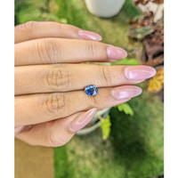 1.19 Ct. Blue Sapphire from Madagascar Life Style