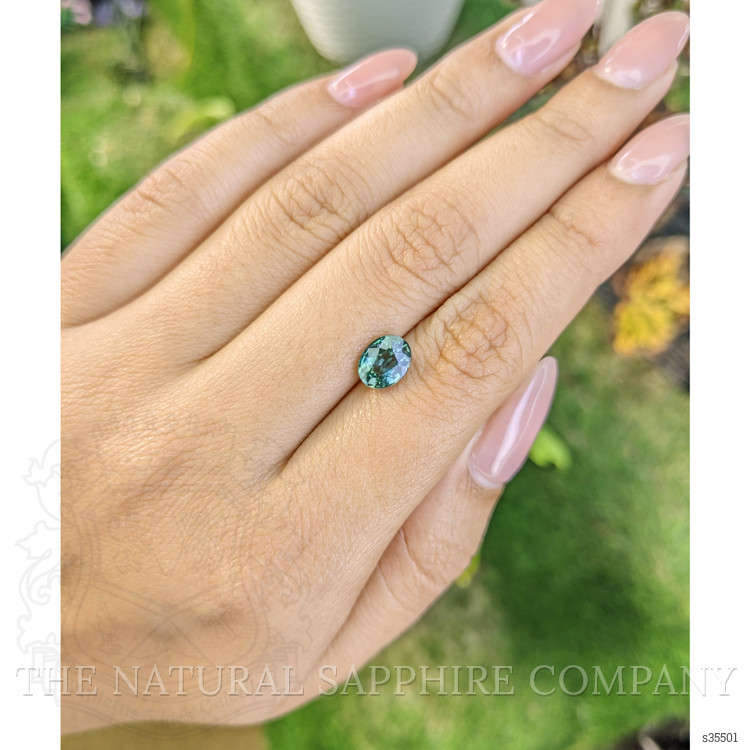 1.63 Ct. Bluish Green Sapphire from Madagascar