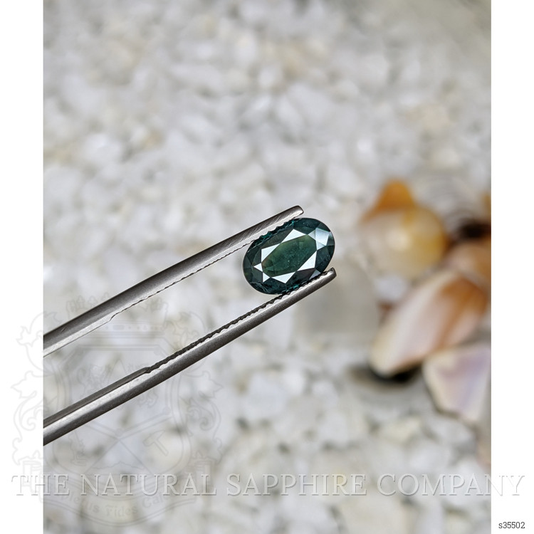 1.58 Ct. Bluish Green Sapphire from Madagascar
