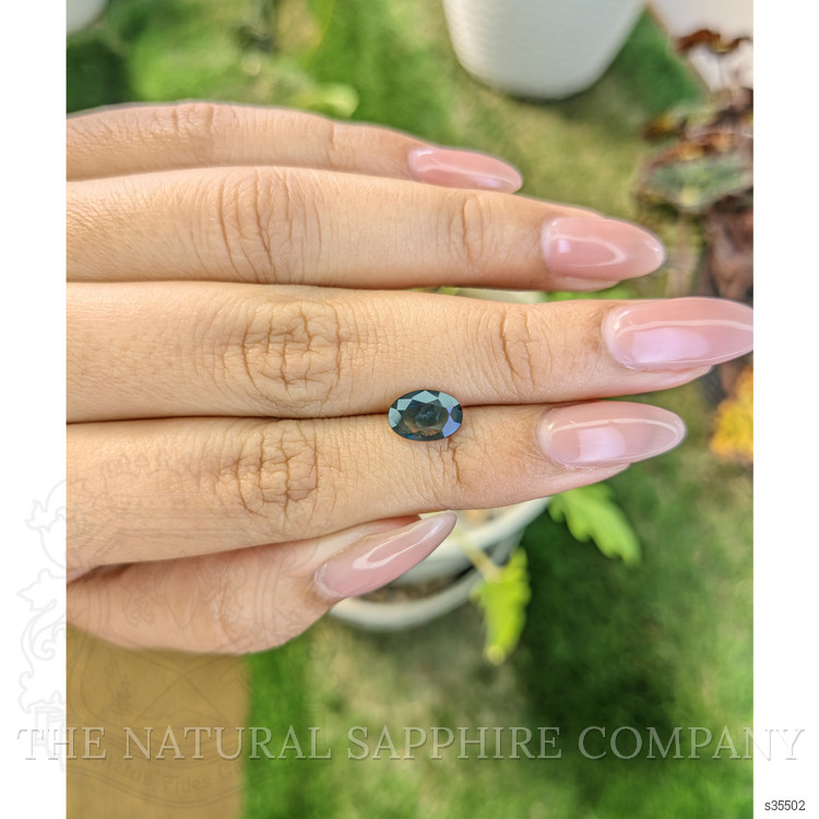 1.58 Ct. Bluish Green Sapphire from Madagascar