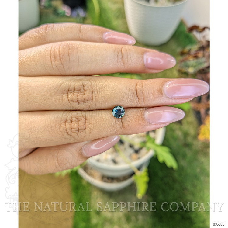 0.79 Ct. Greenish Blue Sapphire from Madagascar