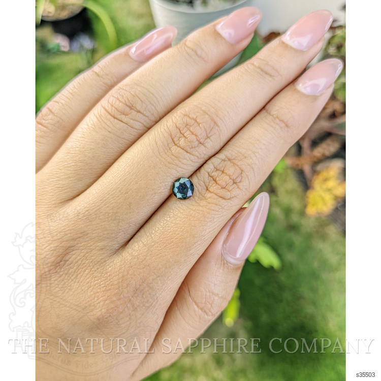 0.79 Ct. Greenish Blue Sapphire from Madagascar