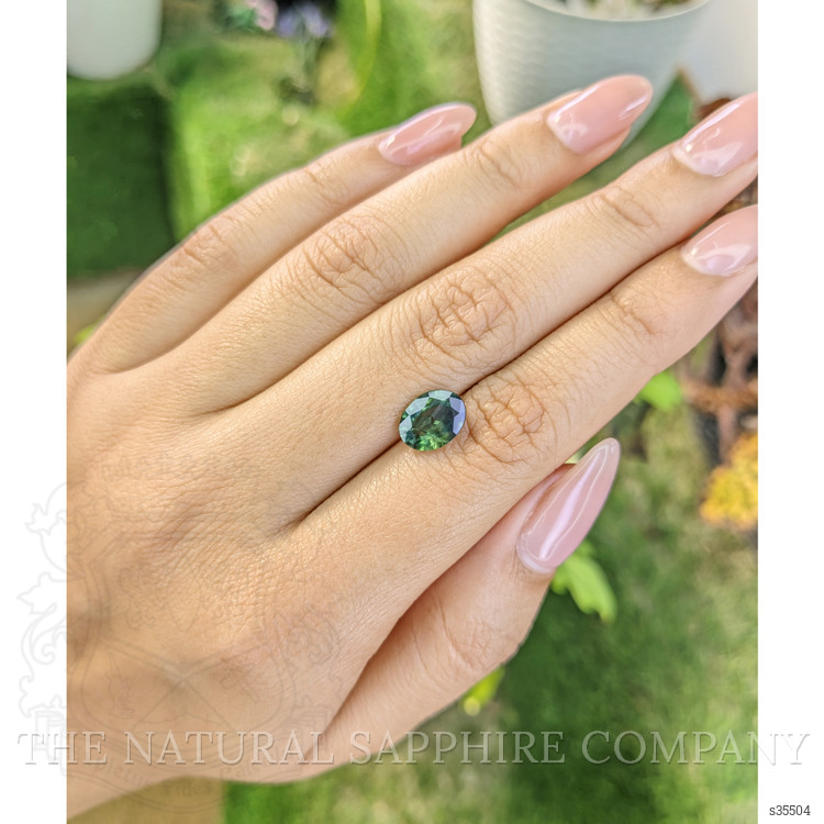 2.14 Ct. Bluish Green Sapphire from Madagascar