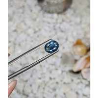 1.76 Ct. Greenish Blue Sapphire from Madagascar Life Style