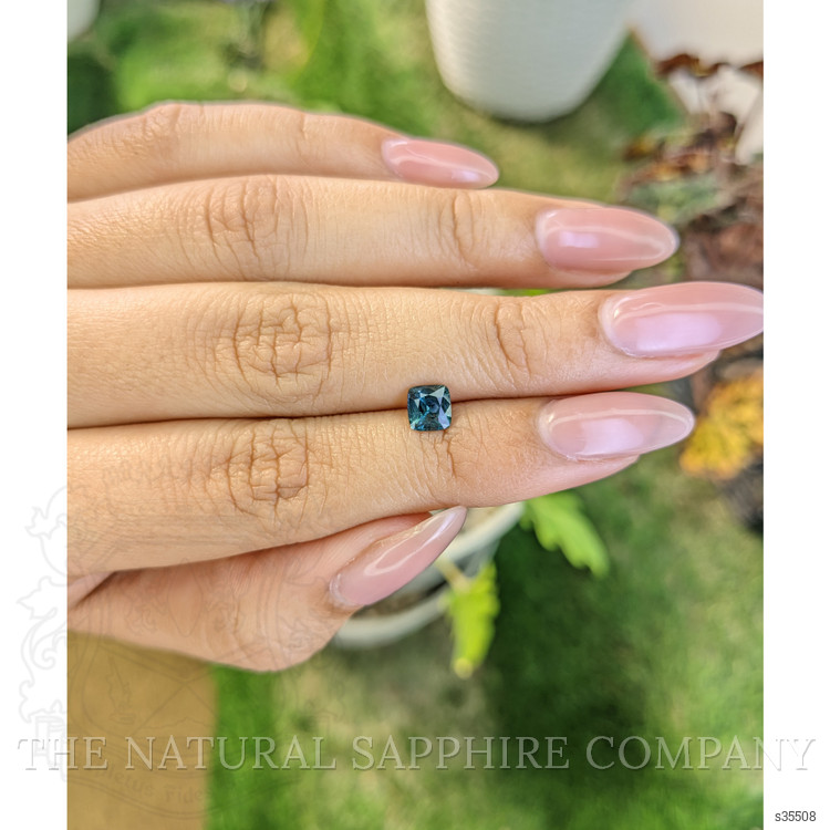 0.91 Ct. Greenish Blue Sapphire from Madagascar
