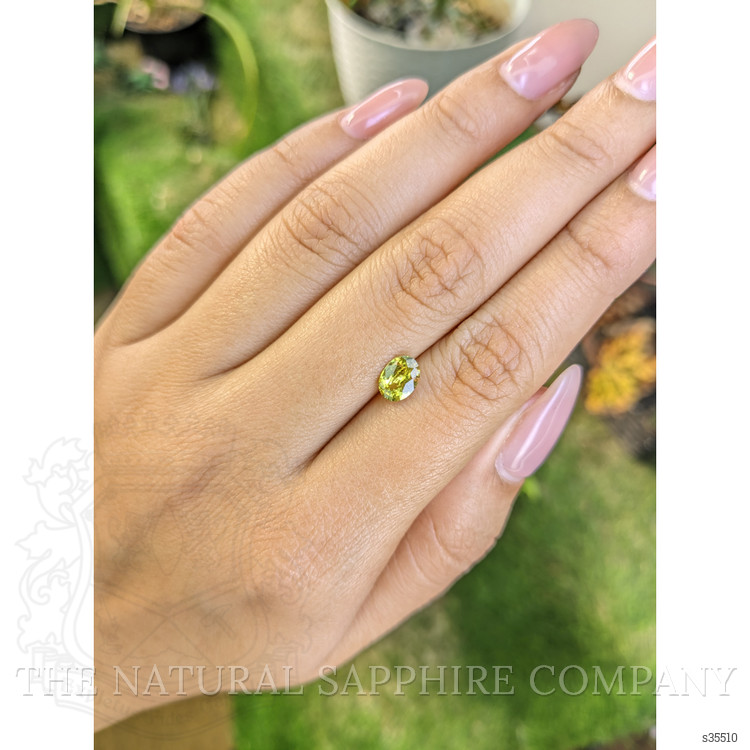 1.10 Ct. Greenish Yellow Sapphire from Madagascar