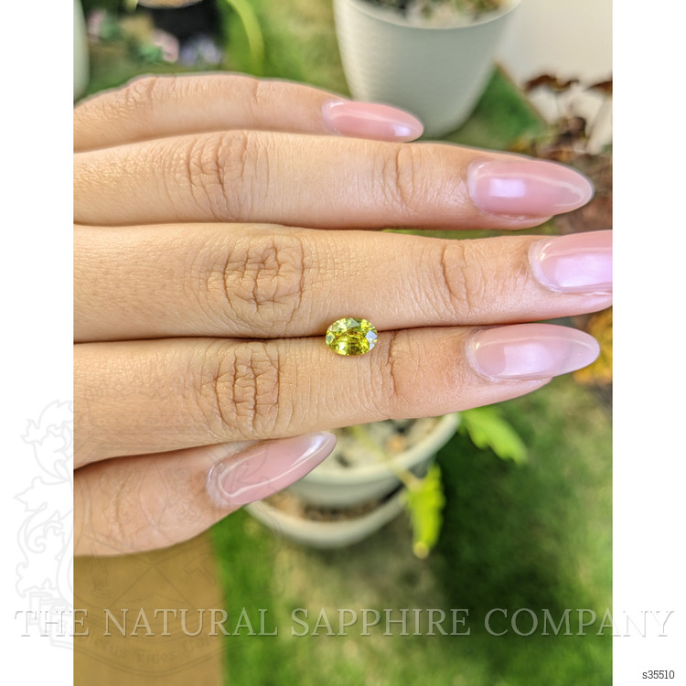 1.10 Ct. Greenish Yellow Sapphire from Madagascar