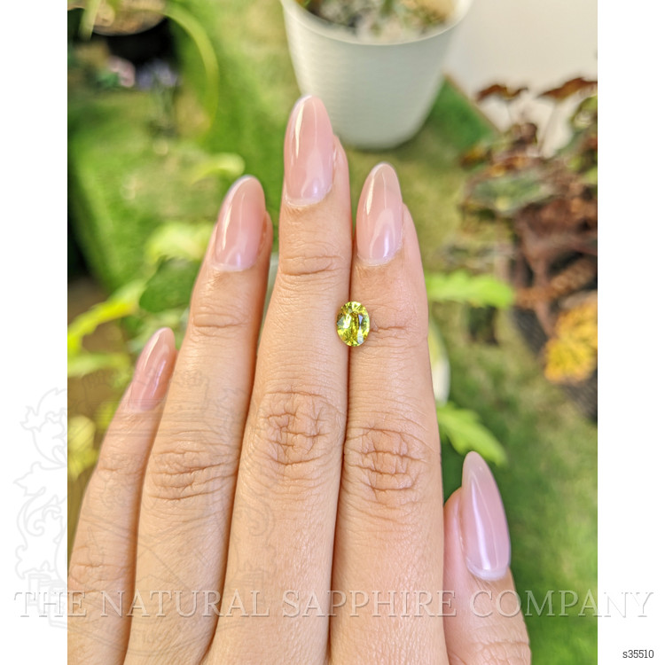 1.10 Ct. Greenish Yellow Sapphire from Madagascar
