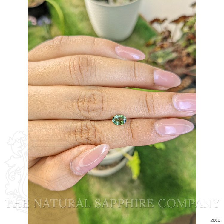 0.72 Ct. Bluish Green Sapphire from Madagascar