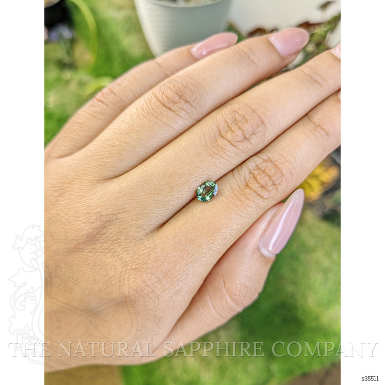0.72 Ct. Bluish Green Sapphire from Madagascar