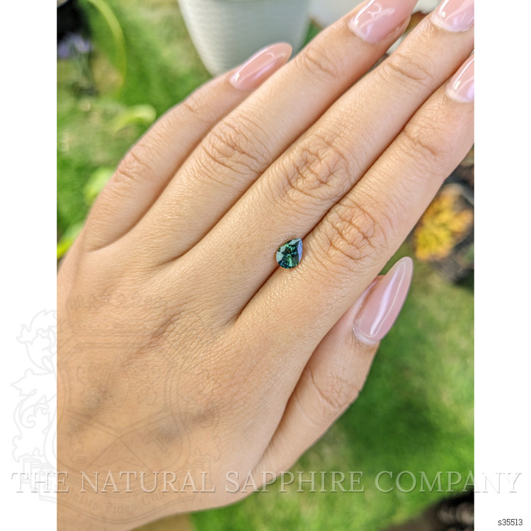 0.81 Ct. Bluish Green Sapphire from Madagascar