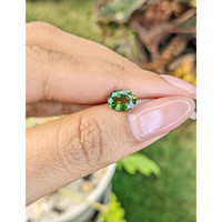 1.52 Ct. Green Sapphire from Madagascar Life Style
