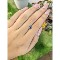 1.28 Ct. Blue Sapphire from Madagascar Life Style