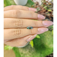 0.89 Ct. Green Sapphire from Madagascar Life Style