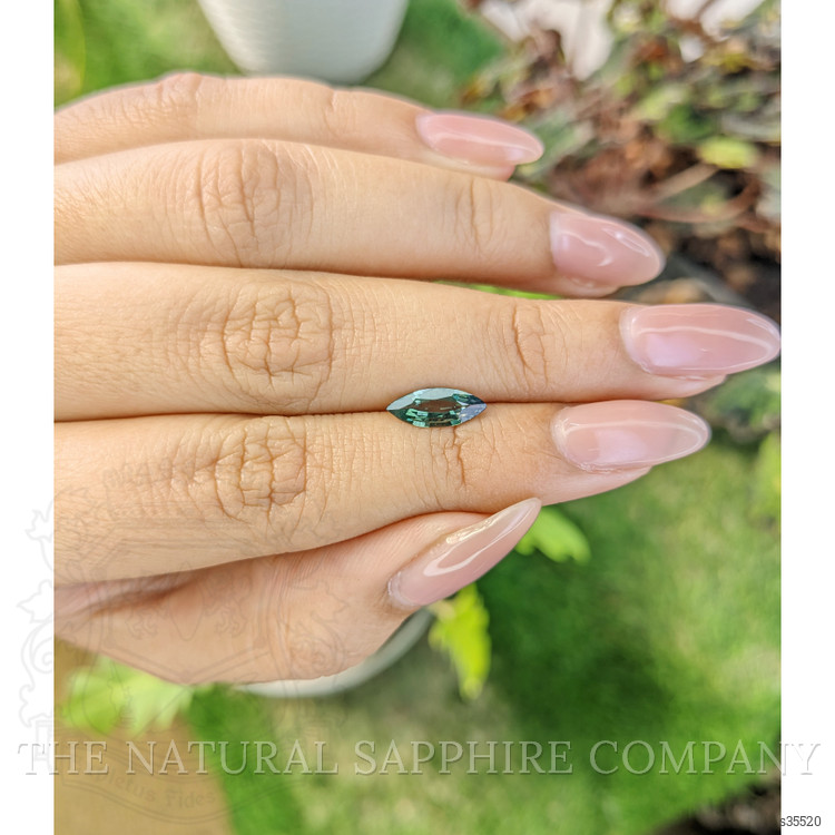 0.89 Ct. Green Sapphire from Madagascar