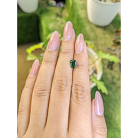 1.24 Ct. Green Sapphire from Madagascar Life Style