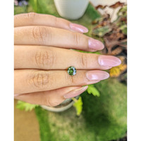 1.00 Ct. Green Sapphire from Madagascar Life Style