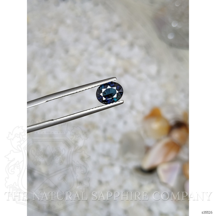 1.26 Ct. Greenish Blue Sapphire from Madagascar