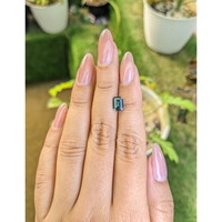 1.40 Ct. Bluish Green Sapphire from Madagascar Life Style