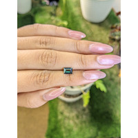 1.05 Ct. Bluish Green Sapphire from Madagascar Life Style