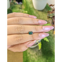1.00 Ct. Green Sapphire from Madagascar Life Style