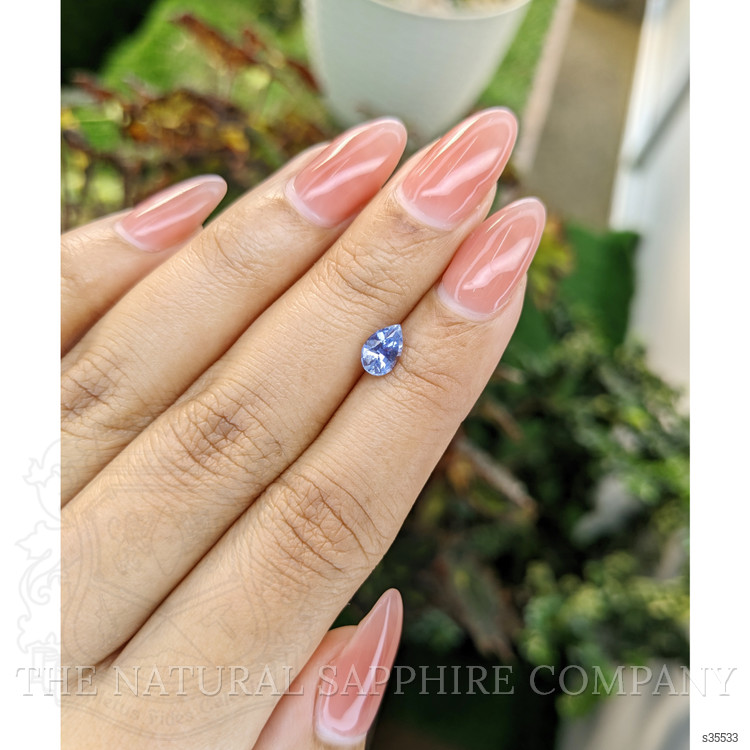 0.79 Ct. Blue Sapphire from Ceylon (Sri Lanka)