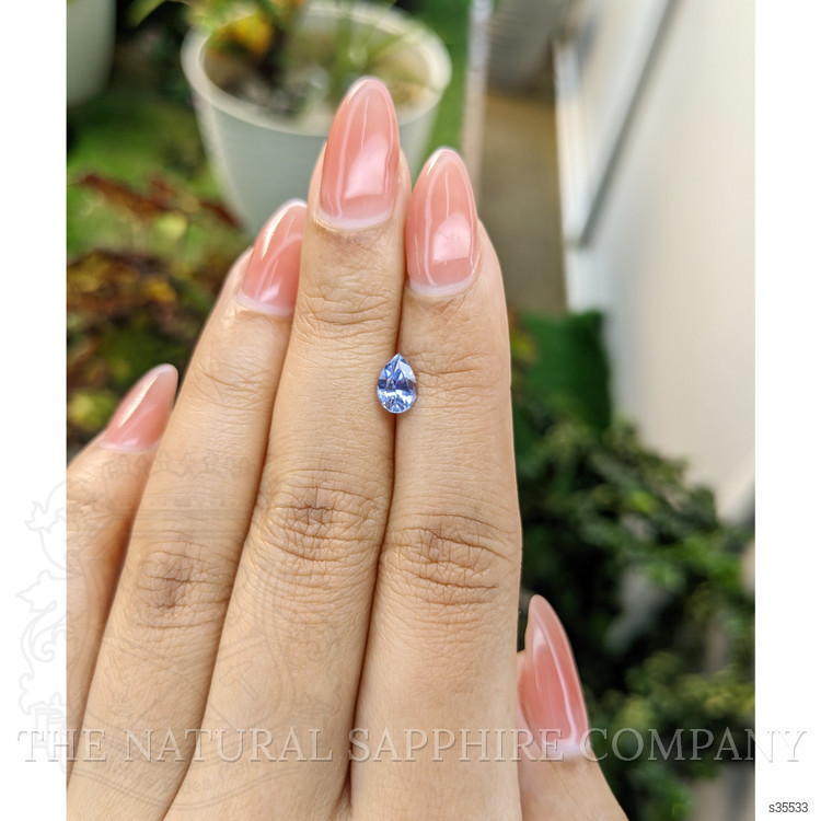 0.79 Ct. Blue Sapphire from Ceylon (Sri Lanka)