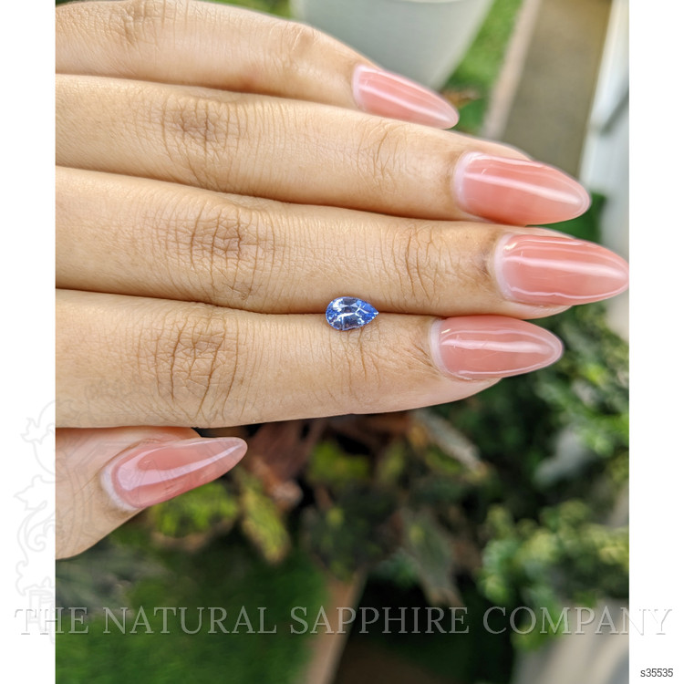 0.78 Ct. Blue Sapphire from Ceylon (Sri Lanka)