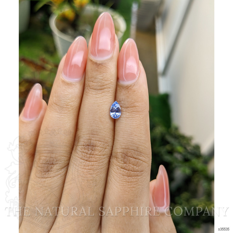0.78 Ct. Blue Sapphire from Ceylon (Sri Lanka)