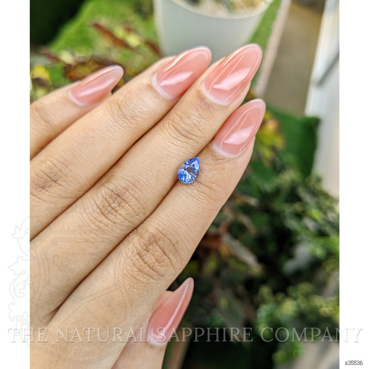 1.24 Ct. Blue Sapphire from Ceylon (Sri Lanka)