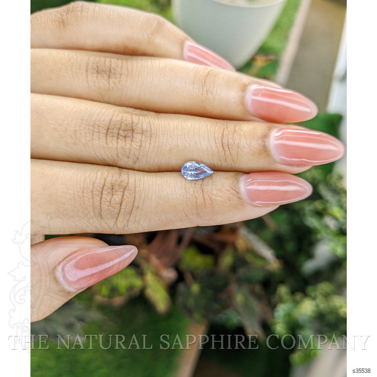 0.84 Ct. Blue Sapphire from Ceylon (Sri Lanka)