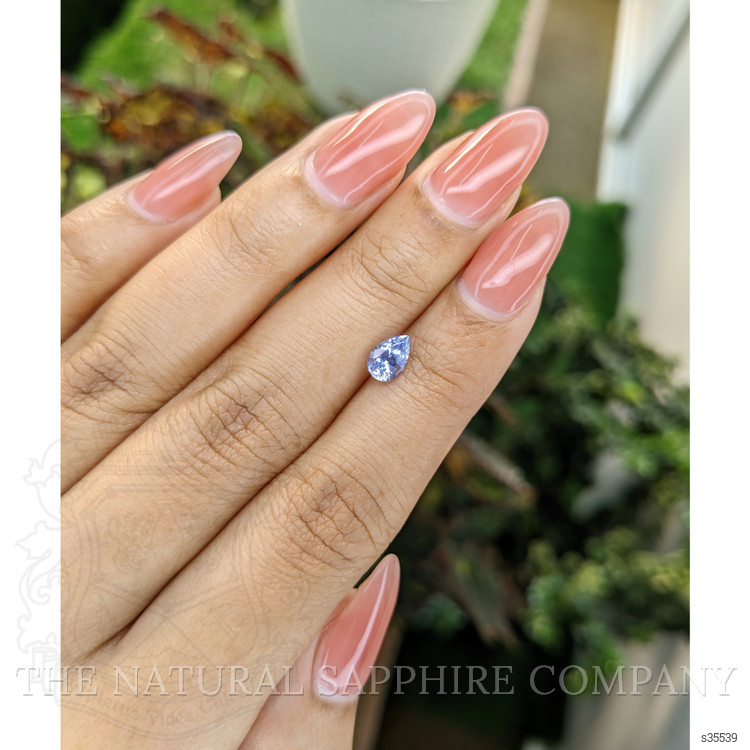 0.79 Ct. Blue Sapphire from Ceylon (Sri Lanka)
