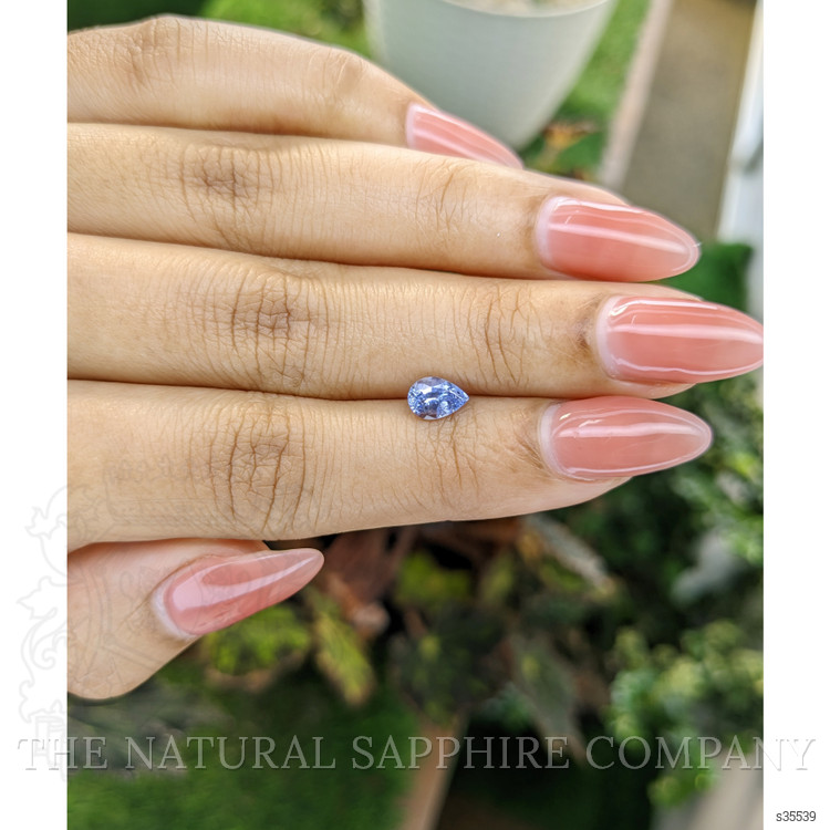 0.79 Ct. Blue Sapphire from Ceylon (Sri Lanka)