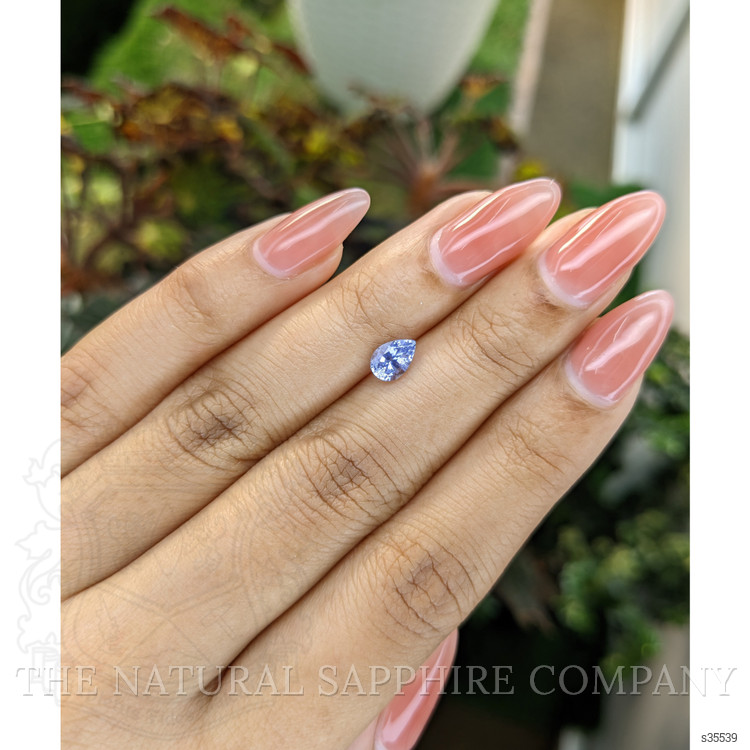 0.79 Ct. Blue Sapphire from Ceylon (Sri Lanka)