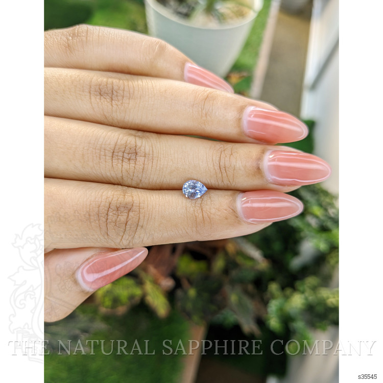 0.77 Ct. Blue Sapphire from Ceylon (Sri Lanka)