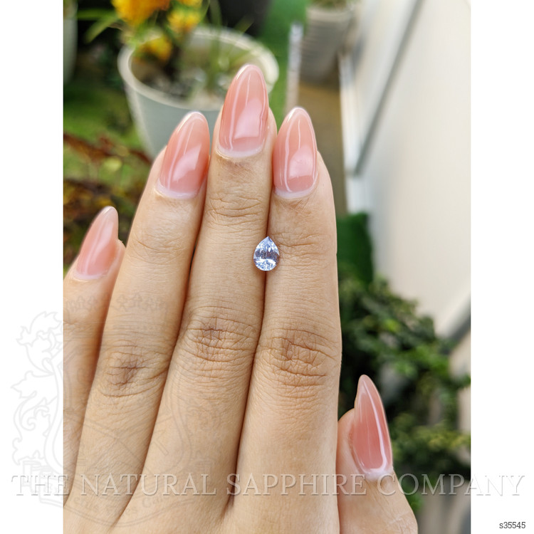 0.77 Ct. Blue Sapphire from Ceylon (Sri Lanka)